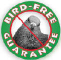 Bird Free Guaranteed service for pigeons and birds logo